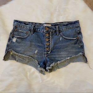 Free People Jean Shorts